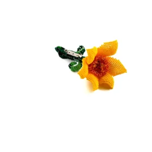Yellow Dolly Brooch Pin
